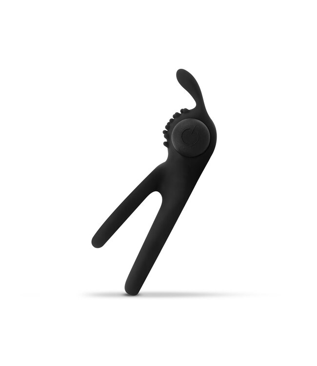 Easytoys Men Only Share Ring - Dubbele Vibrerende Cockring Met Rabbit Oortjes