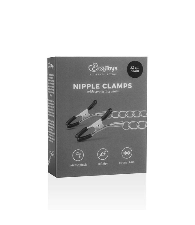 Easytoys Fetish Collection Easytoys Fetish - Klassieke Tepelklemmen Met Ketting