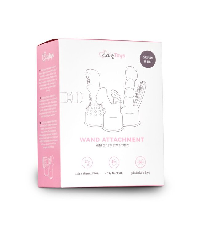 Easytoys Wand Collection Masturbator Wand Attachment - Clear