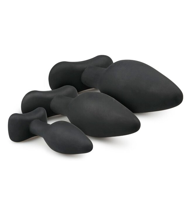 Easytoys Anal Collection Siliconen buttplugsetje - zwart