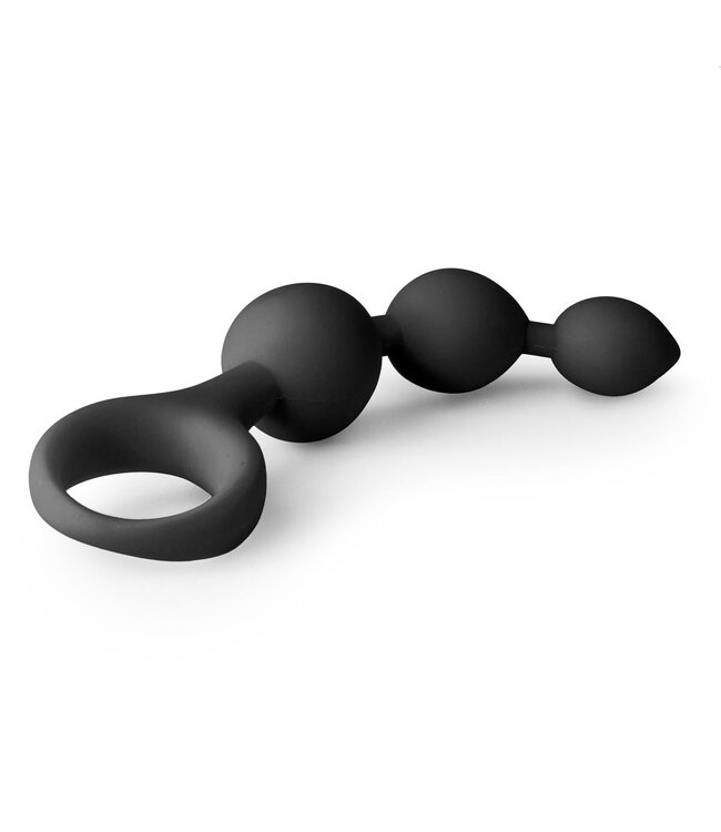 Easytoys Anal Collection Siliconen anale kralen dildo - zwart