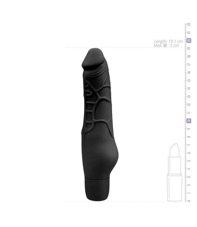 Easytoys Vibe Collection Realistische siliconen vibrator - zwart