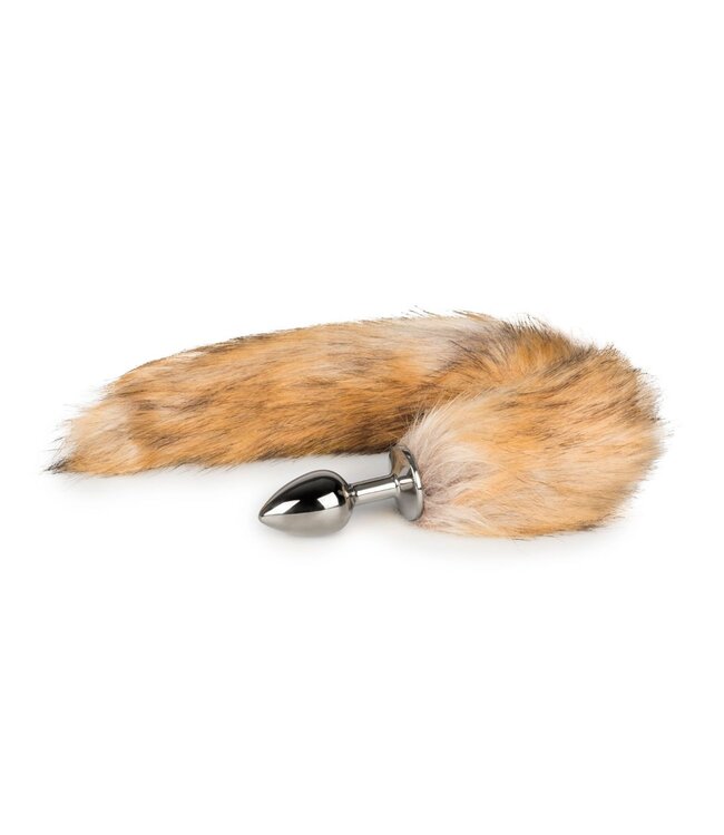 Easytoys Fetish Collection Easytoys Fetish - Buttplug Zilver – Beige Vossenstaart