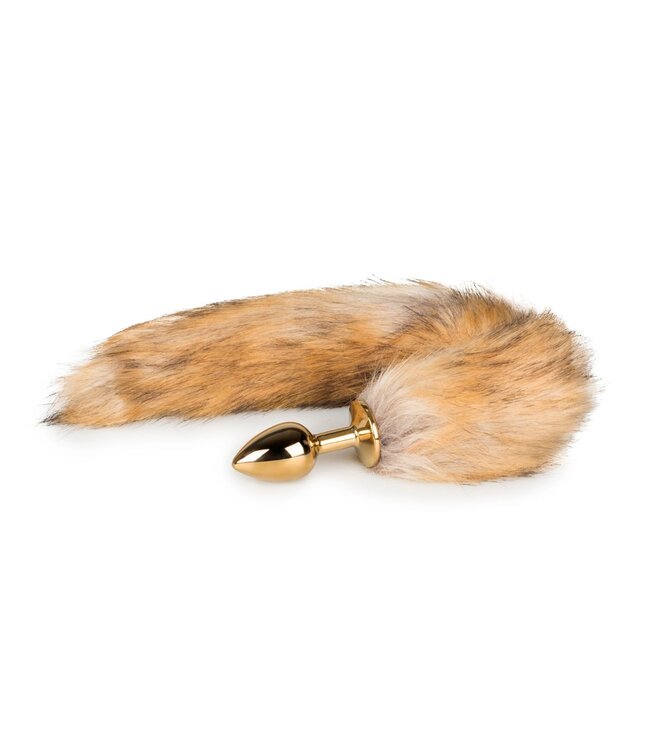 Easytoys Fetish Collection Easytoys Fetish - Buttplug Goud – Beige Vossenstaart
