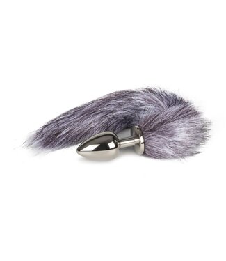Easytoys Fetish Collection Easytoys Fetish - Vossenstaart plug L - Zilver/Grijs