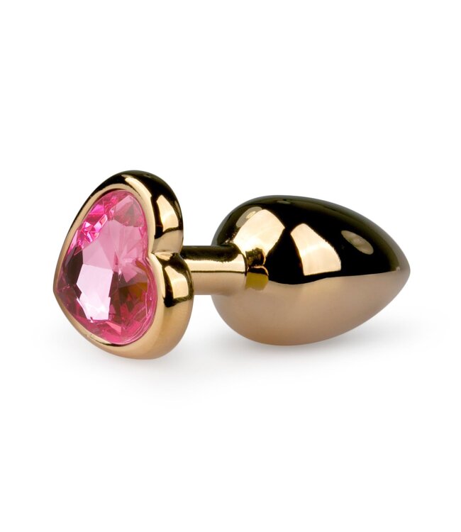 Easytoys Anal Collection Metalen buttplug met roze hartje