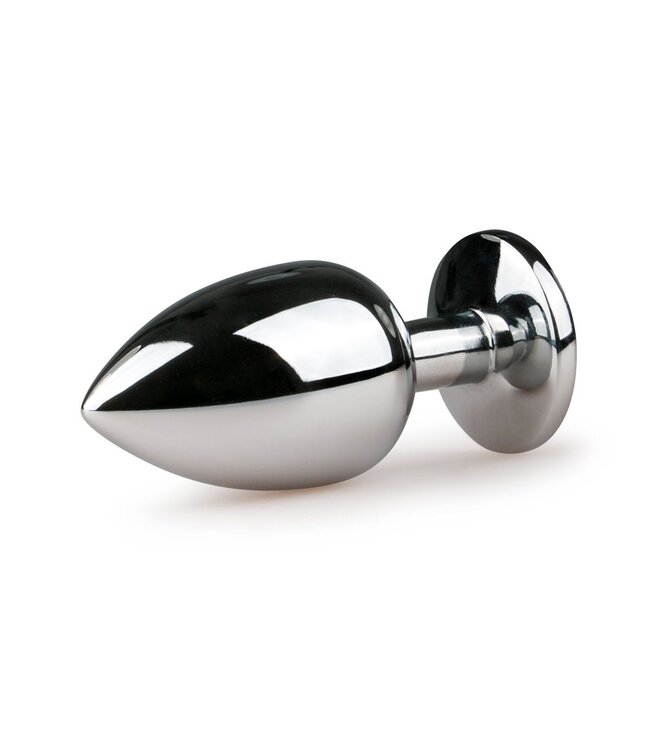Easytoys Anal Collection Metalen buttplug Zilver/Roze - L