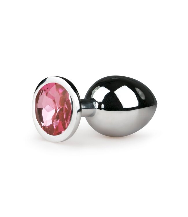 Easytoys Anal Collection Metalen buttplug Zilver/Roze - M