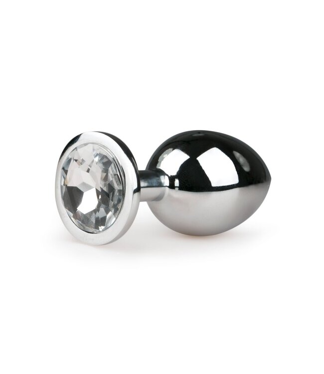 Easytoys Anal Collection Metalen Buttplug met Zilveren Diamant - M