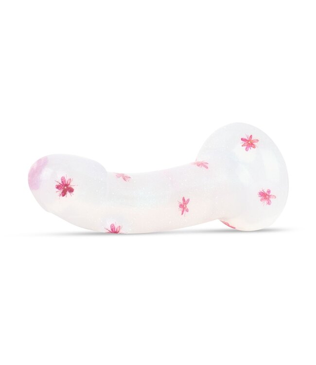 Easytoys Dildo Collection Dildo Collection Flower Power Dildo – Roze Glitterdesign 15 cm
