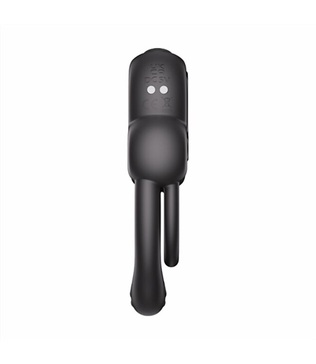 HoneyPlayBox HoneyPlayBox - Anello-App-Controlled Vibrating Double Cock Ring with Clitor