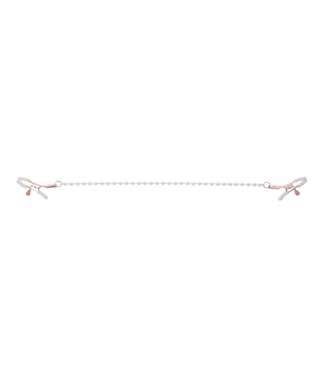 Sportsheets Sportsheets – Peaches ‘n CreaMe Pearl Nipple Clamps – Crème