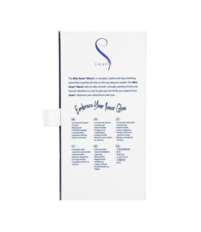 Swan Vibes Swan - The Mini Swan Wand Glow In The Dark Purple