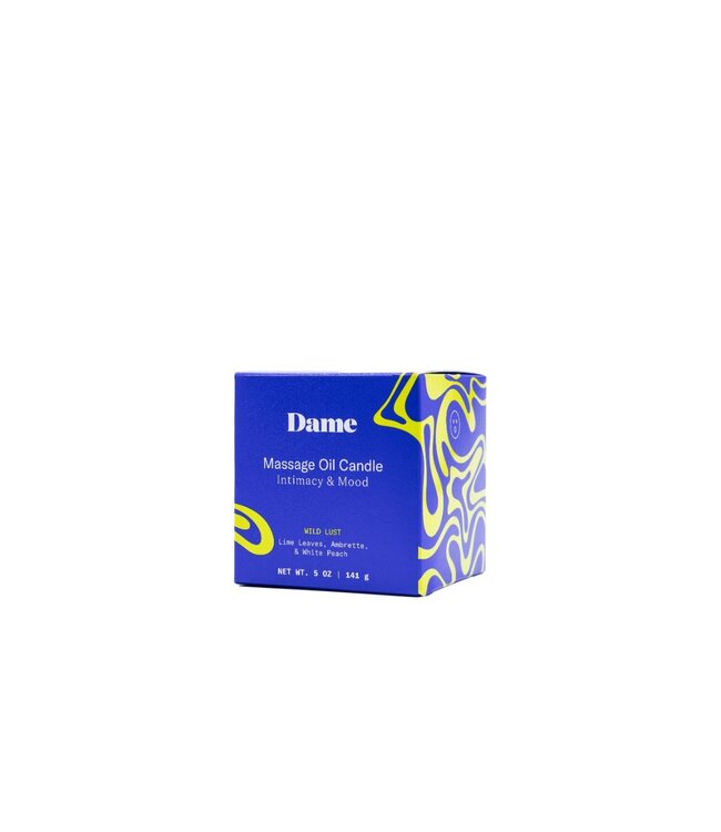 Dame Dame Products – Massage Oil Candle – Wild Lust Lime