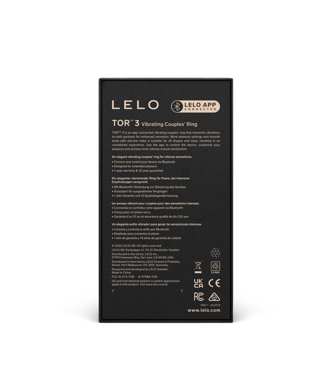 LELO LELO - TOR 3 - Zwart