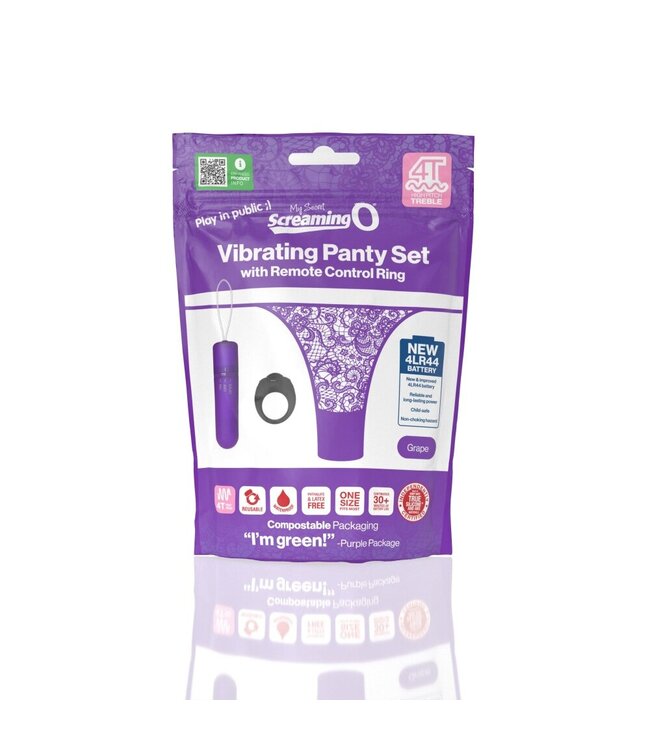 The Screaming O The Screaming O - My Secret Screaming O 4T Panty Vibe Grape