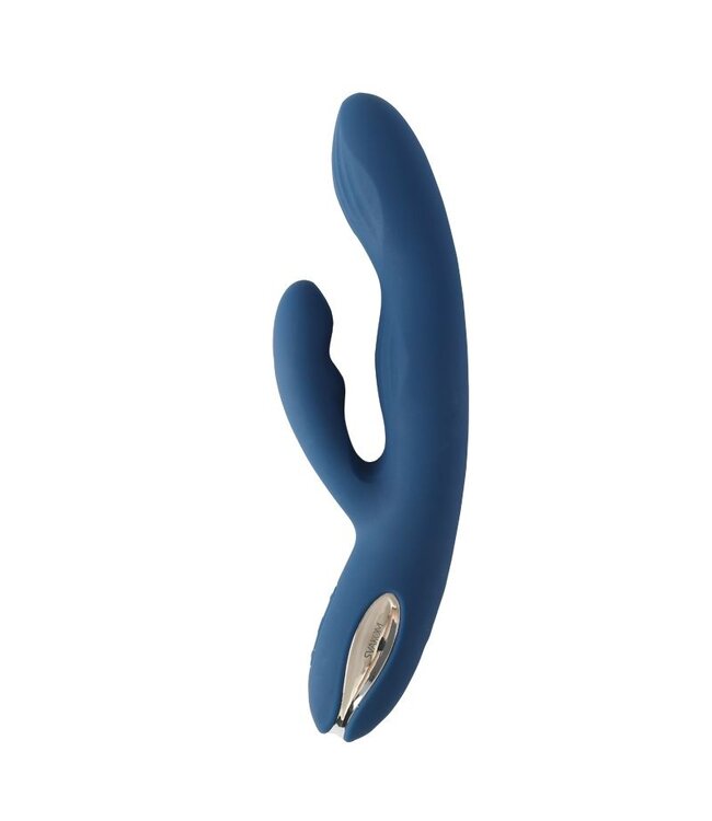 Svakom Svakom - Aylin Krachtige Pulserende Vibrator met Twee Koppen - Donkerblauw
