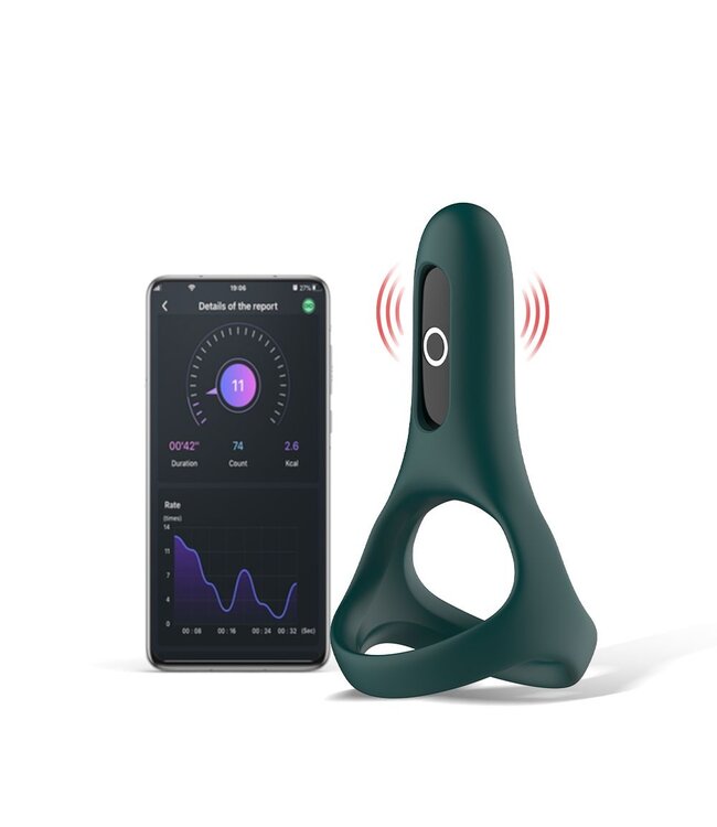 Magic Motion Magic Motion - Rise Smart Vibrerende Cockring - Groen