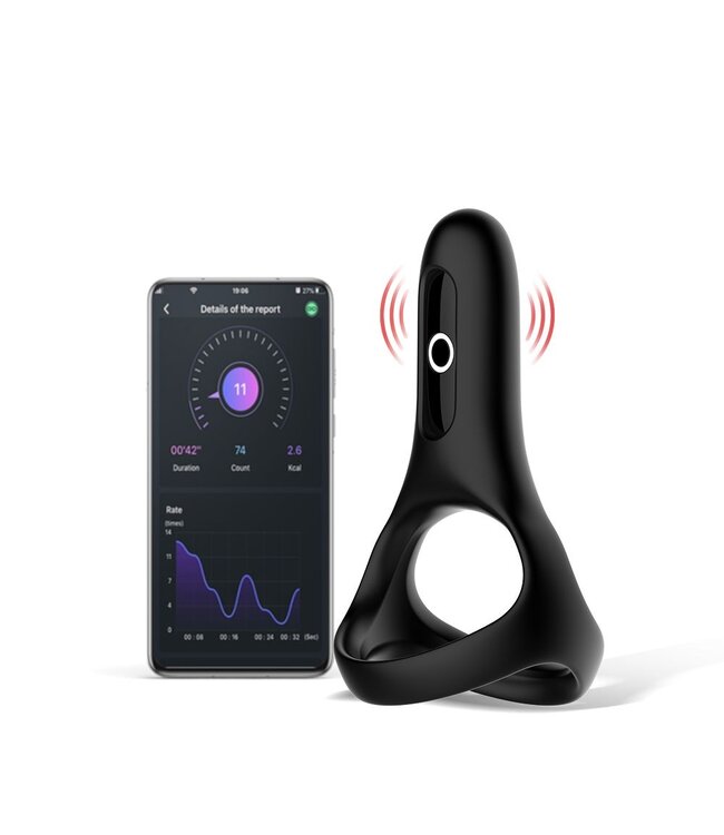 Magic Motion Magic Motion - Rise Smart Vibrerende Cockring - Black