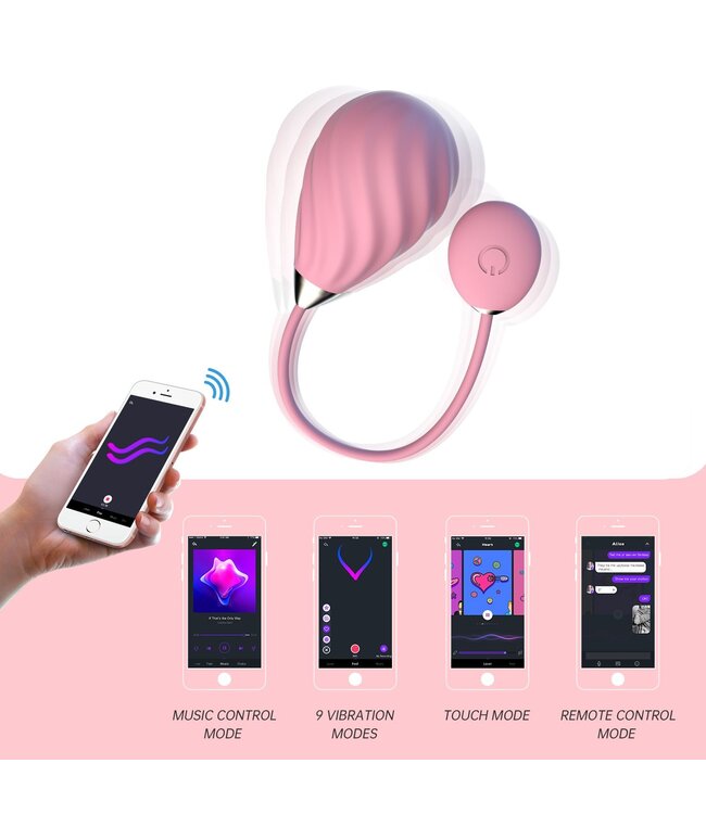 Magic Motion Magic Sundae App Controlled Vibratie Eitje - Roze