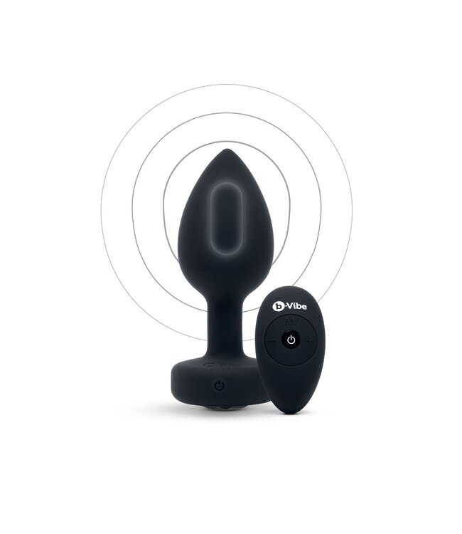 b-Vibe B-Vibe - Vibrerende Juwelen Plug M/L Zwart