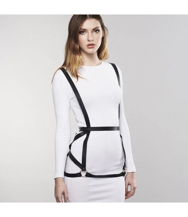 Bijoux Indiscrets Bijoux Indiscrets - Maze Arrow Dress Harness Zwart