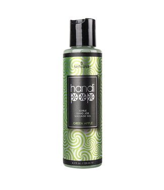 Sensuva Sensuva - Handipop Handjob Massagegel Groene Appel - 125 ml