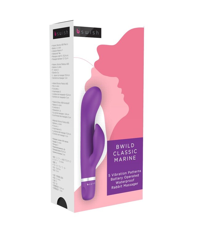 B Swish B Swish - bwild Classic Marine Rabbit Vibrator Paars