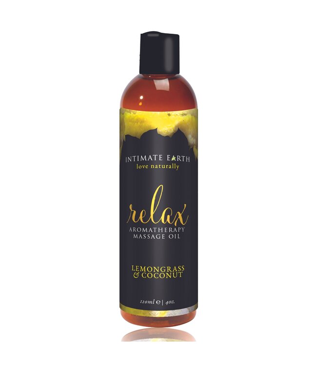 Intimate Earth Intimate Earth - Relax Massageolie Citroengras en Kokosnoot - 120 ml