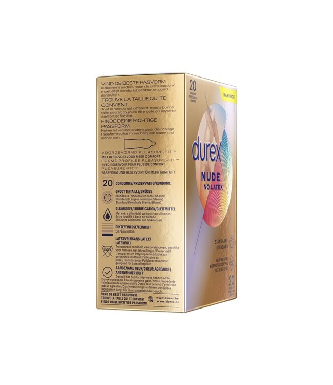 Durex Durex Nude No Latex - 20 Stuks