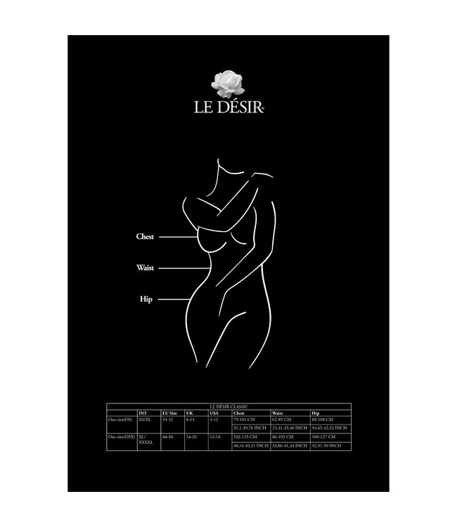 Le Desir Kanten Catsuit zwart
