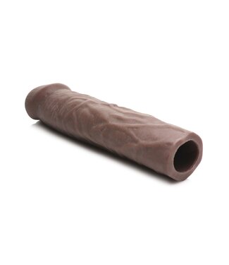 XR Brands JOCK Extra Lange Penis Sleeve 22,5 cm - Bruin