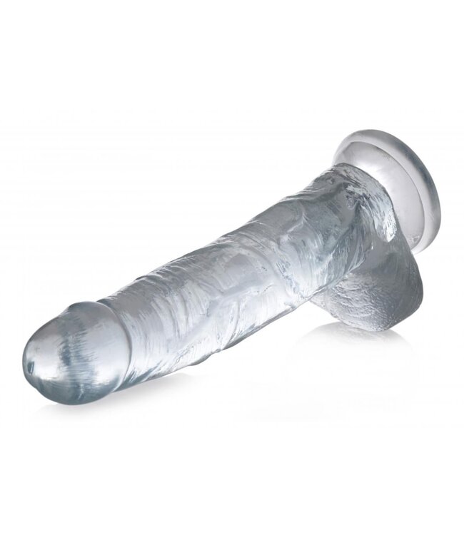 XR Brands Jock C-Thru Transparante Dildo - 27 cm.