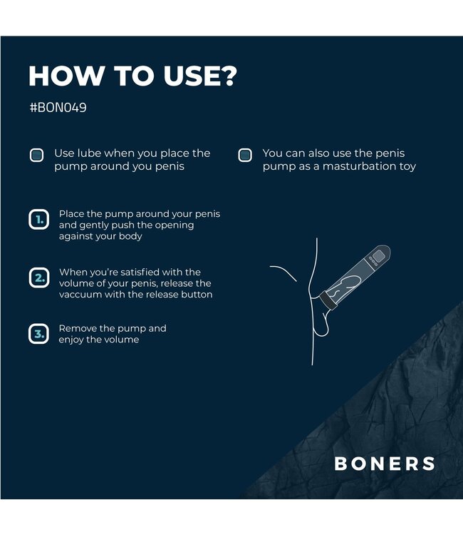 Boners Boners - Penispomp met LCD-Scherm
