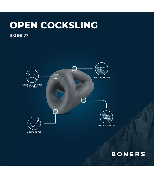 Boners Boners Open Cocksling - Cockring En Ballstretcher