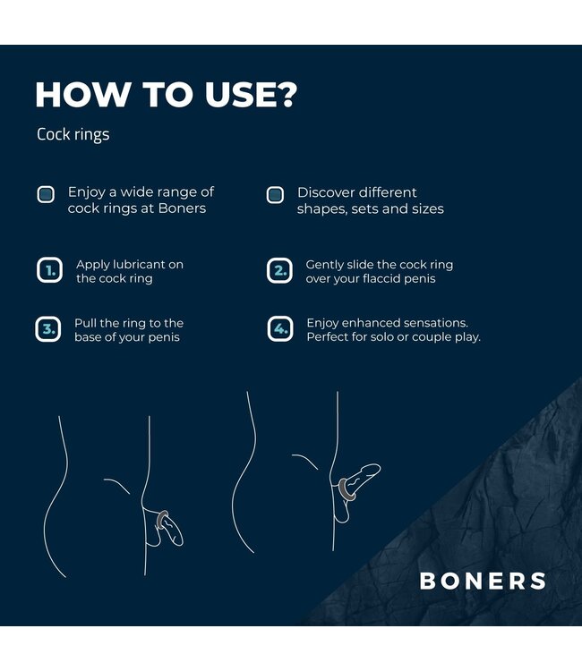 Boners Boners Cockring Set 3-delig