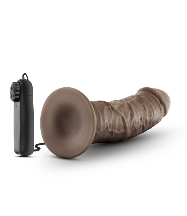 Dr Skin Dr. Skin - Dr. Joe Vibrator Met Zuignap 20 cm - Chocolate