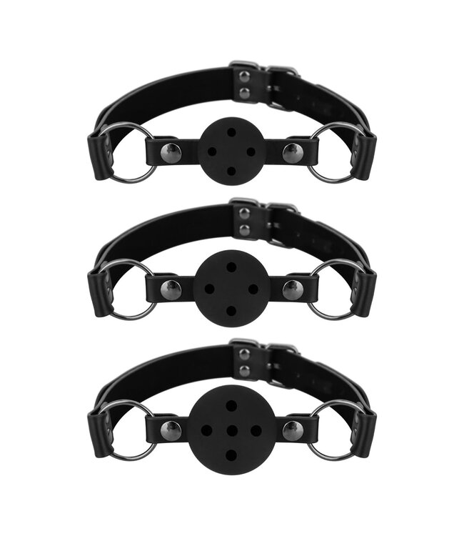 Bedroom Fantasies Bedroom Fantasies - Set van 3 Ball Gags - Zwart