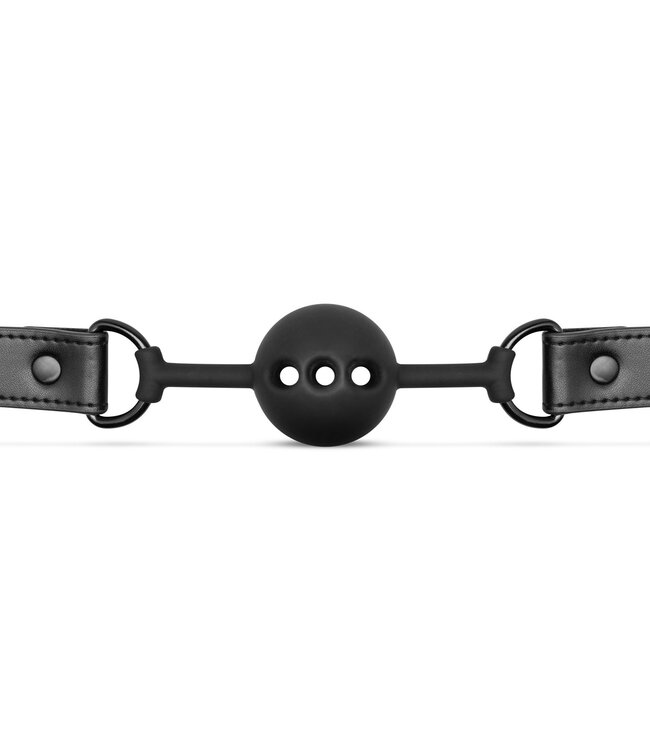 Bedroom Fantasies Open Siliconen Ball Gag - Zwart