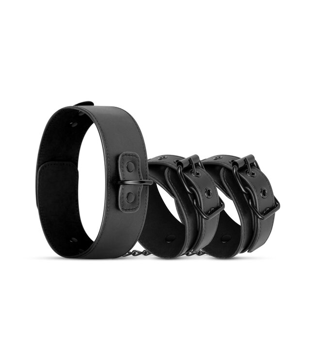 Bedroom Fantasies Halsband & Polsboeien - Zwart