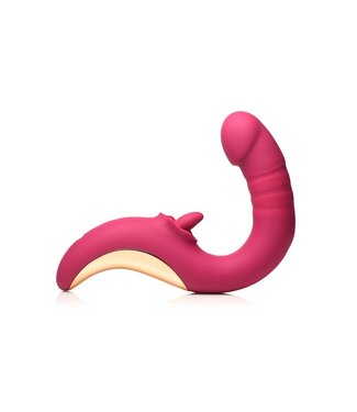 XR Brands XR Brands - Tease & Please Likkende & Stotende Vibrator - Roze