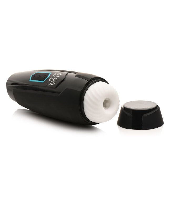 XR Brands XR Brands - Stotende en Vibrerende Masturbator - Zwart