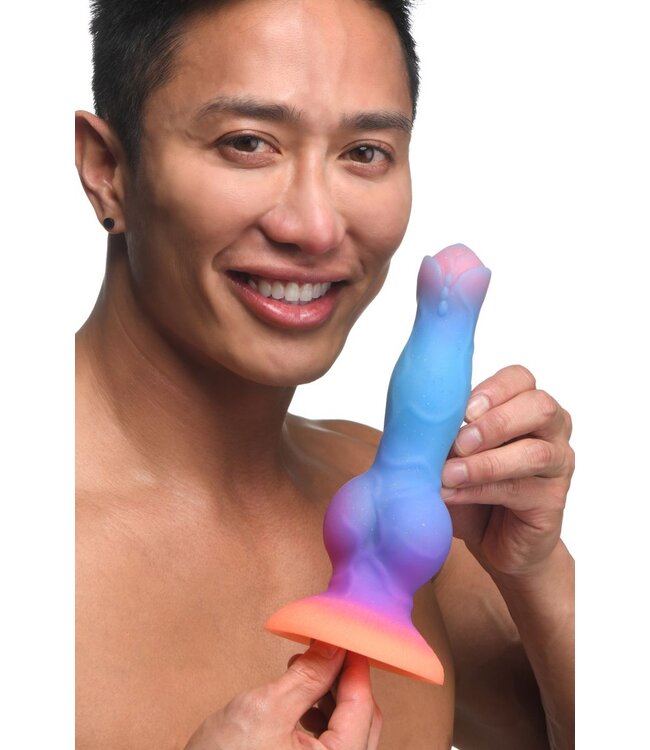 XR Brands Creature Cocks - Glow-in-the-dark Siliconen Alien Dildo