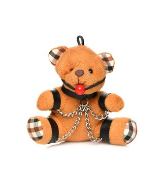 XR Brands Master Series - Gagged Teddy Bear Sleutelhanger