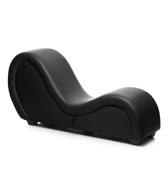 XR Brands Kinky Seks Sofa Met Boeien en Positie Kussens - Zwart