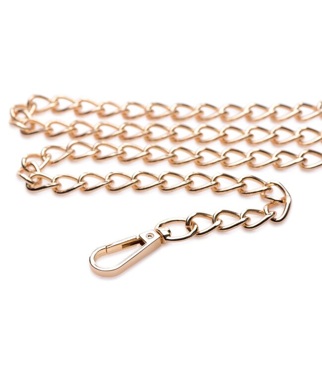XR Brands Luxe Leiband - Zwart/Goud