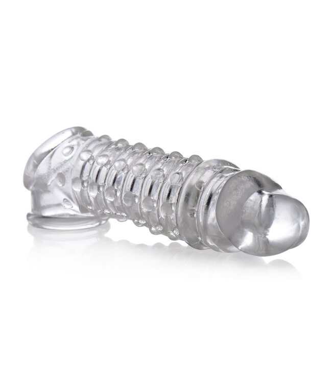 XR Brands Size Matters - Penis Verlengende Sleeve - Transparant