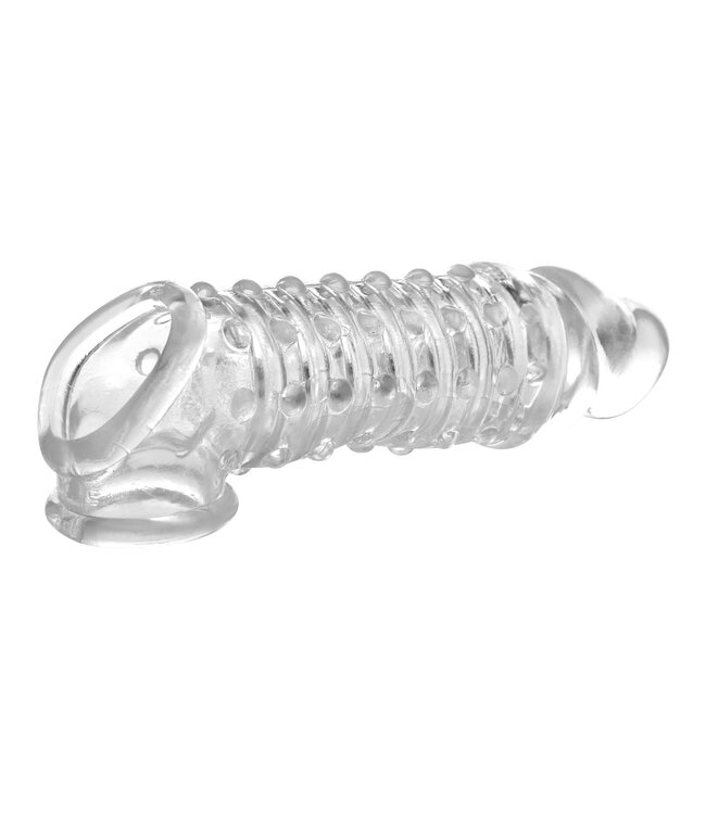 XR Brands Size Matters - Penis Verlengende Sleeve - Transparant