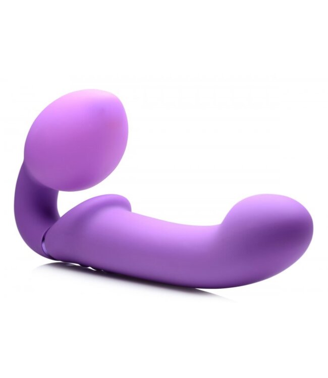 XR Brands G-Pulse Vibrerende Strapless Strap-On - Paars