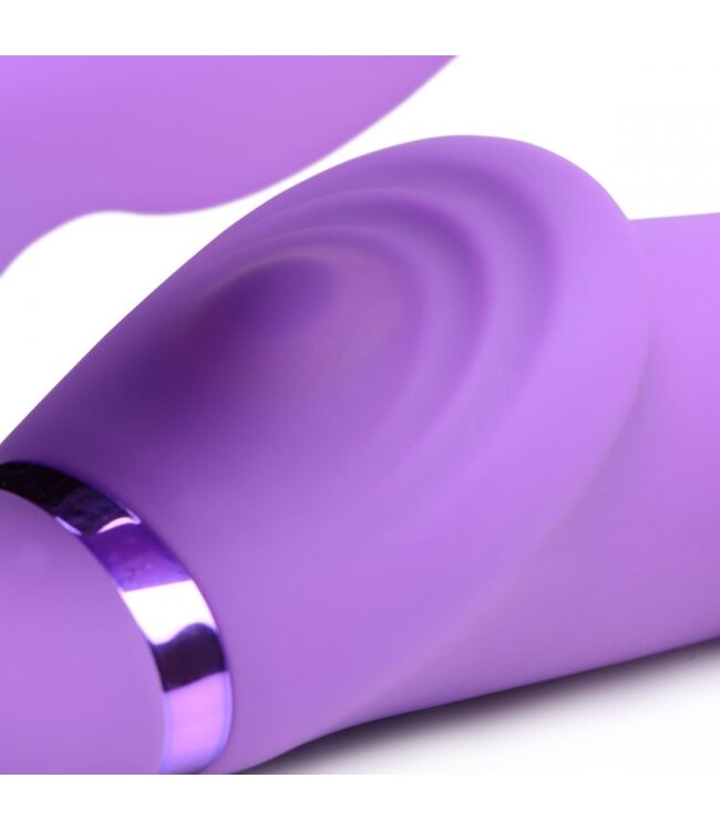 XR Brands G-Pulse Vibrerende Strapless Strap-On - Paars